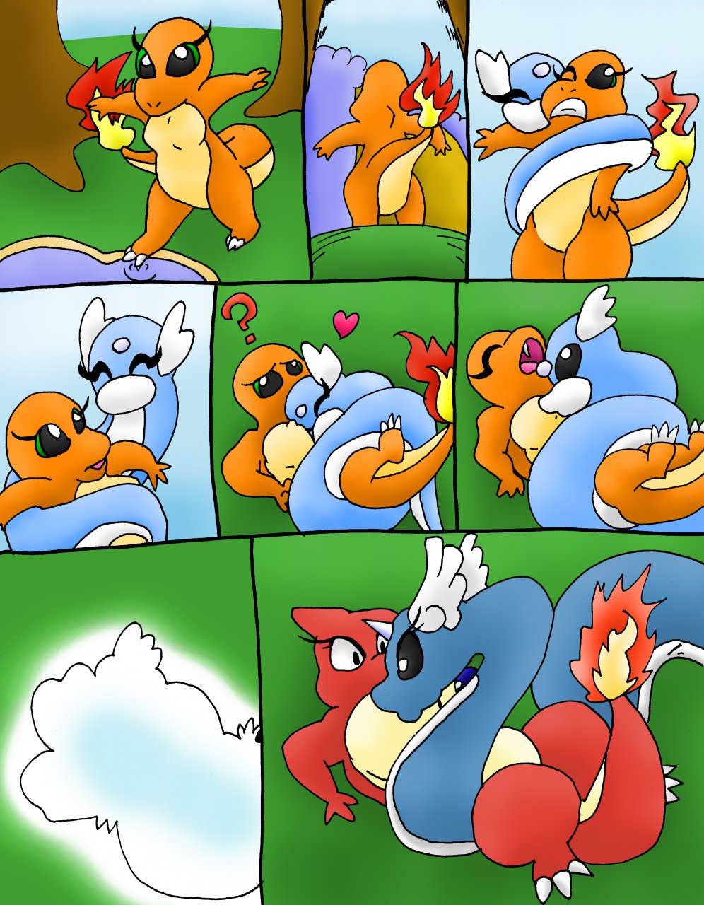 Playful Dragons page 1 full