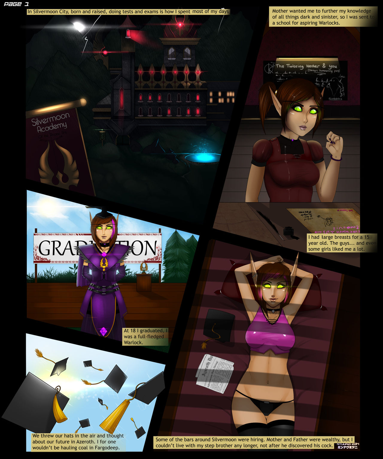 Amaki and the Quest for Cock page 1 full