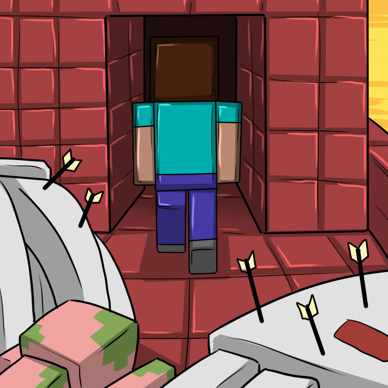 Minecraft <Koukou Daibouken> 3 page 10 full
