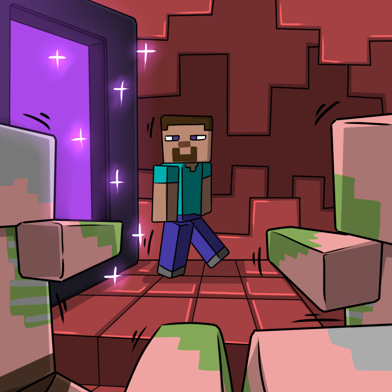 Minecraft <Koukou Daibouken> 3 page 4 full