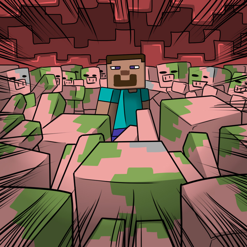 Minecraft <Koukou Daibouken> 3 page 7 full