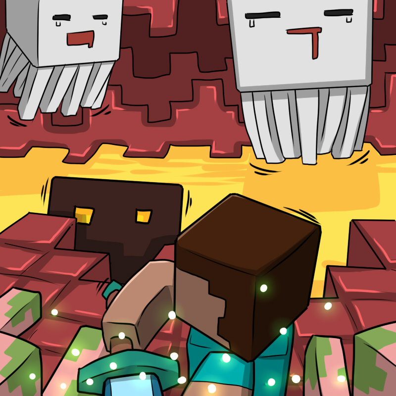 Minecraft <Koukou Daibouken> 3 page 8 full