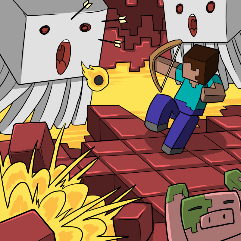Minecraft <Koukou Daibouken> 3 page 9 full