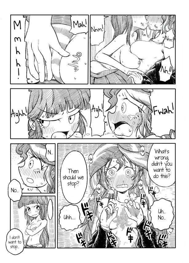 Twi to Shimmer no Ero Manga | The Manga In Which Sunset Shimmer Takes A Piss page 9 full