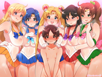 Assorted Pixiv Sailor Moon h art cover