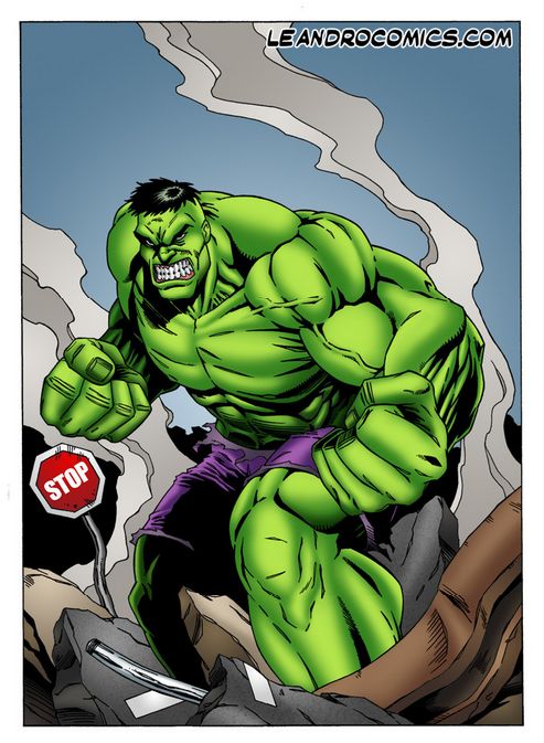 Wonder Woman versus the Incredibly Horny Hulk! page 2 full