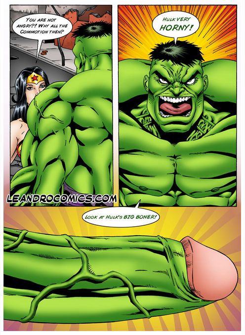 Wonder Woman versus the Incredibly Horny Hulk! page 7 full