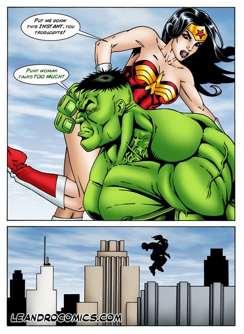 Wonder Woman versus the Incredibly Horny Hulk! page 9 full