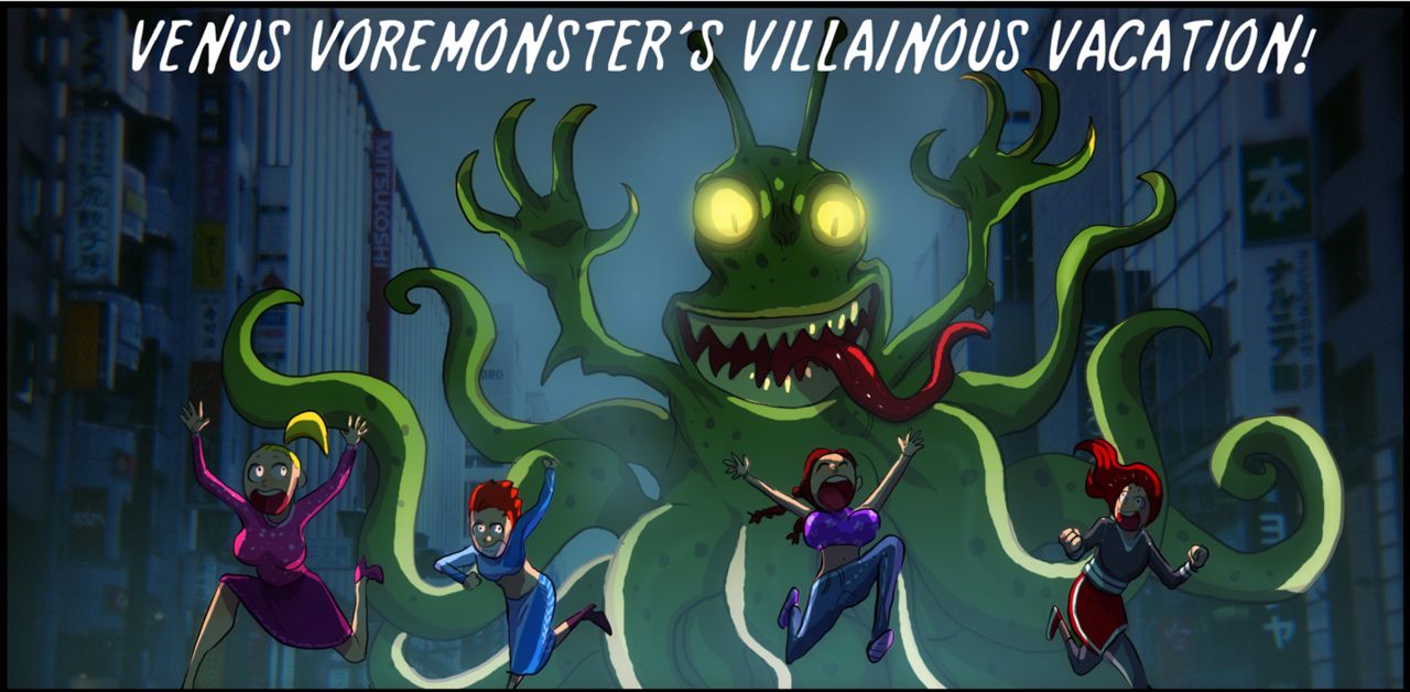 Venus Voremonster's Villainous Vacation page 1 full