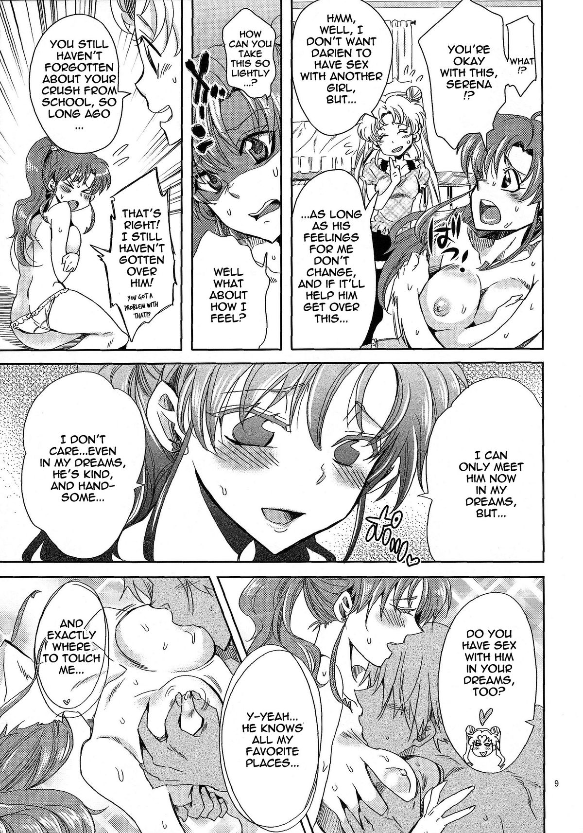 Bishoujo Senshi ni Oshioki! ~Gyaku NTR Hen~ | Punish the Pretty Sailor Soldiers ~Reverse NTR~ page 8 full
