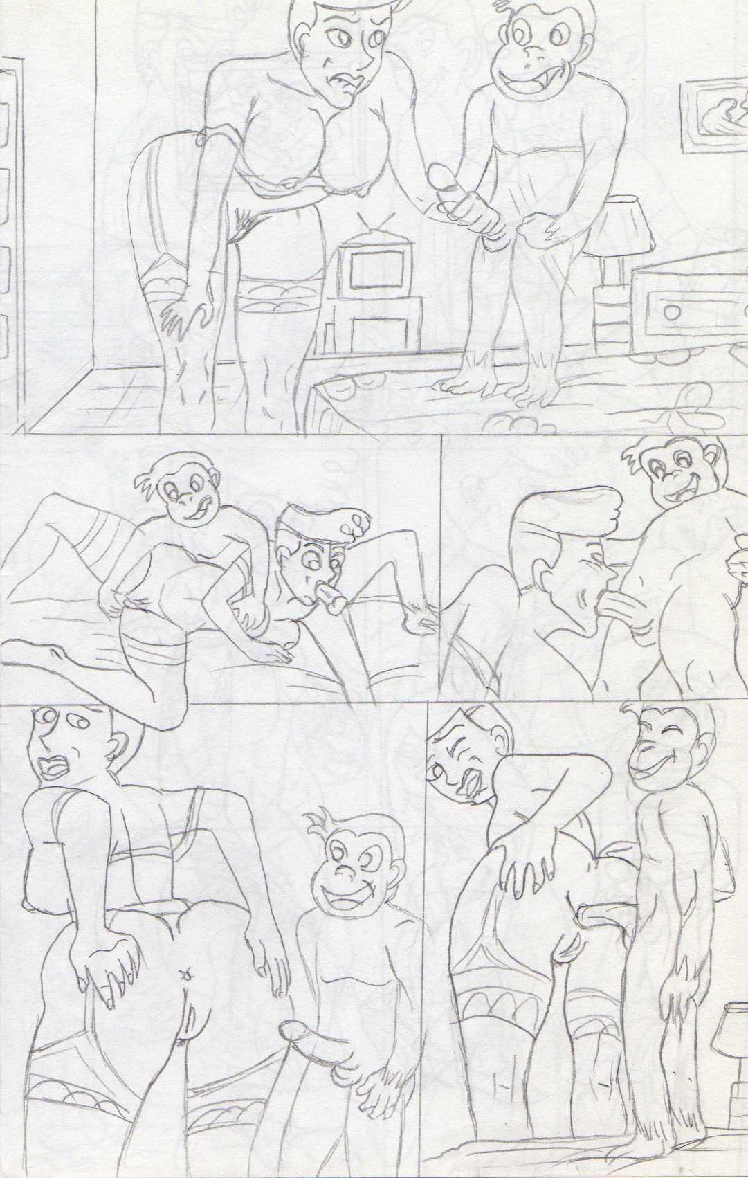 Minicomics - Curious George in Aunt Curious page 4 full
