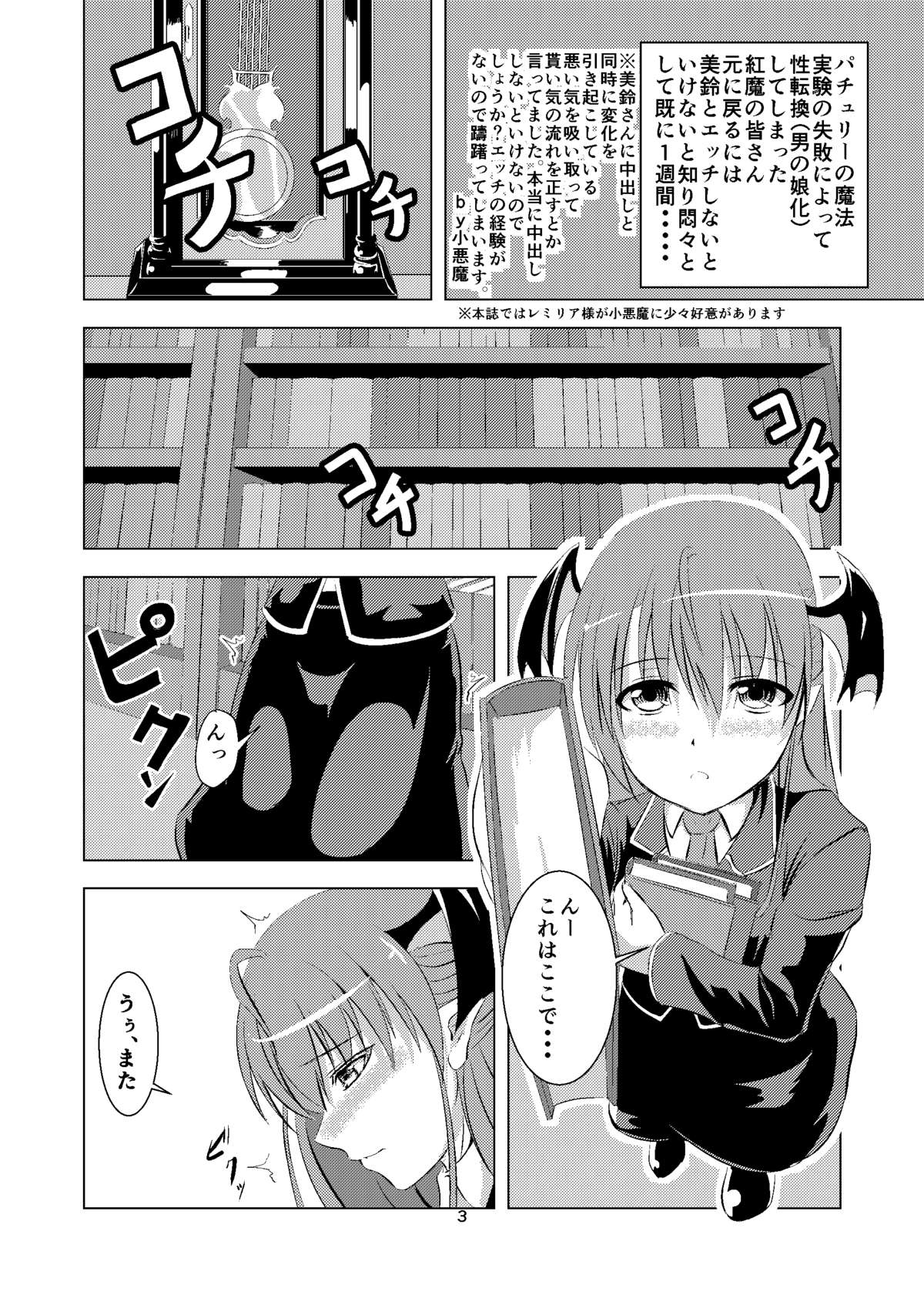 Gensou Otoko Musume Kurenai Makan! Remilia &amp; Koakuma page 2 full