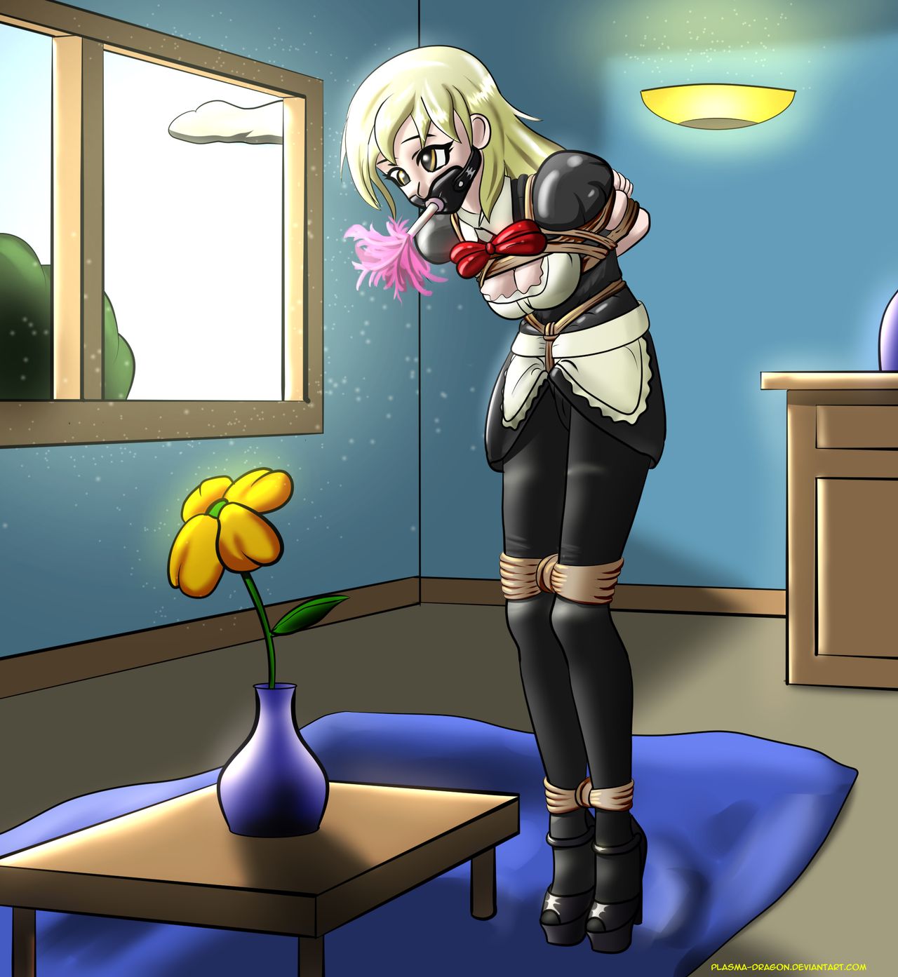 Humanized Derpy Bondage page 1 full