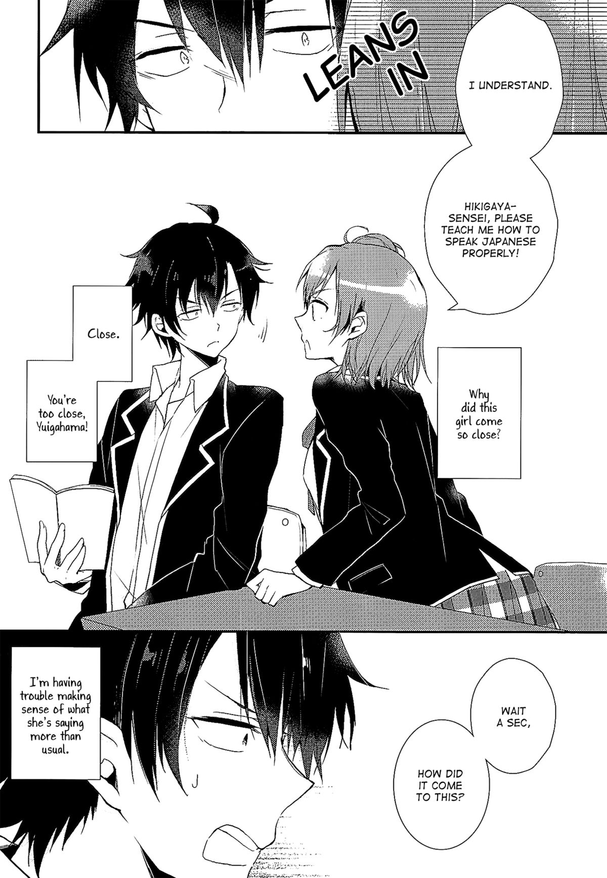 Chotto, Yuigahama-san chika sugimasu yo. | Wait a minute, you're getting too close, Yuigahama-san. page 7 full