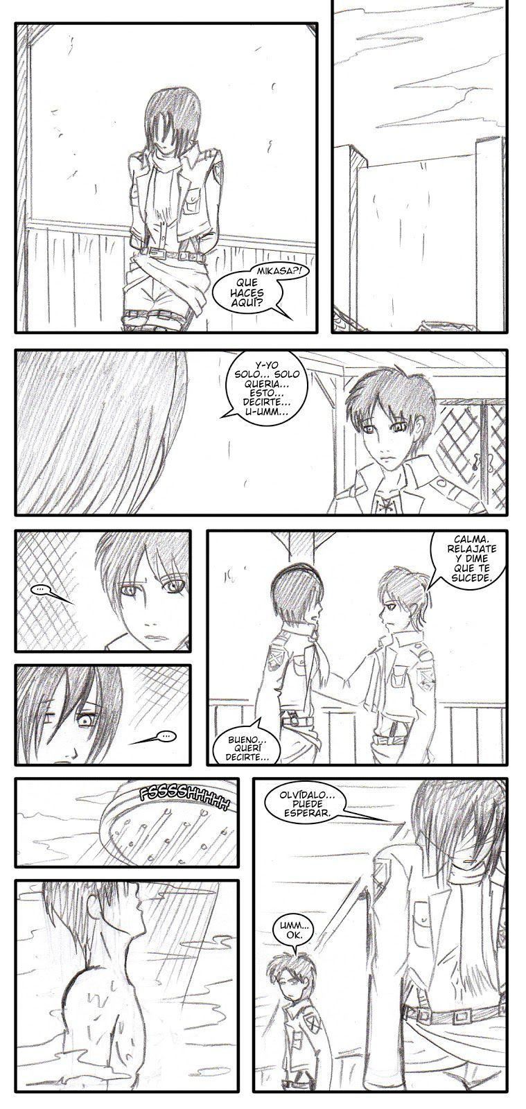Shingeki No Kyojin Mikasa &amp; Eren page 1 full