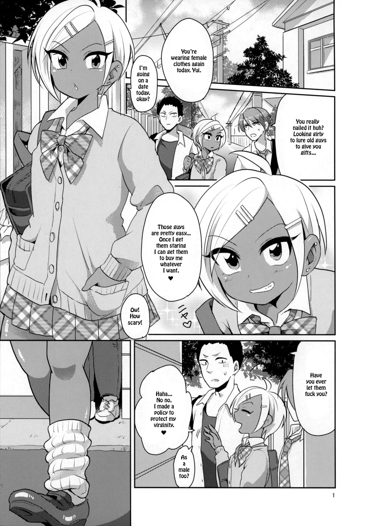 Namaiki Gal Danshi. | Cheeky Gyaru-boy. page 2 full