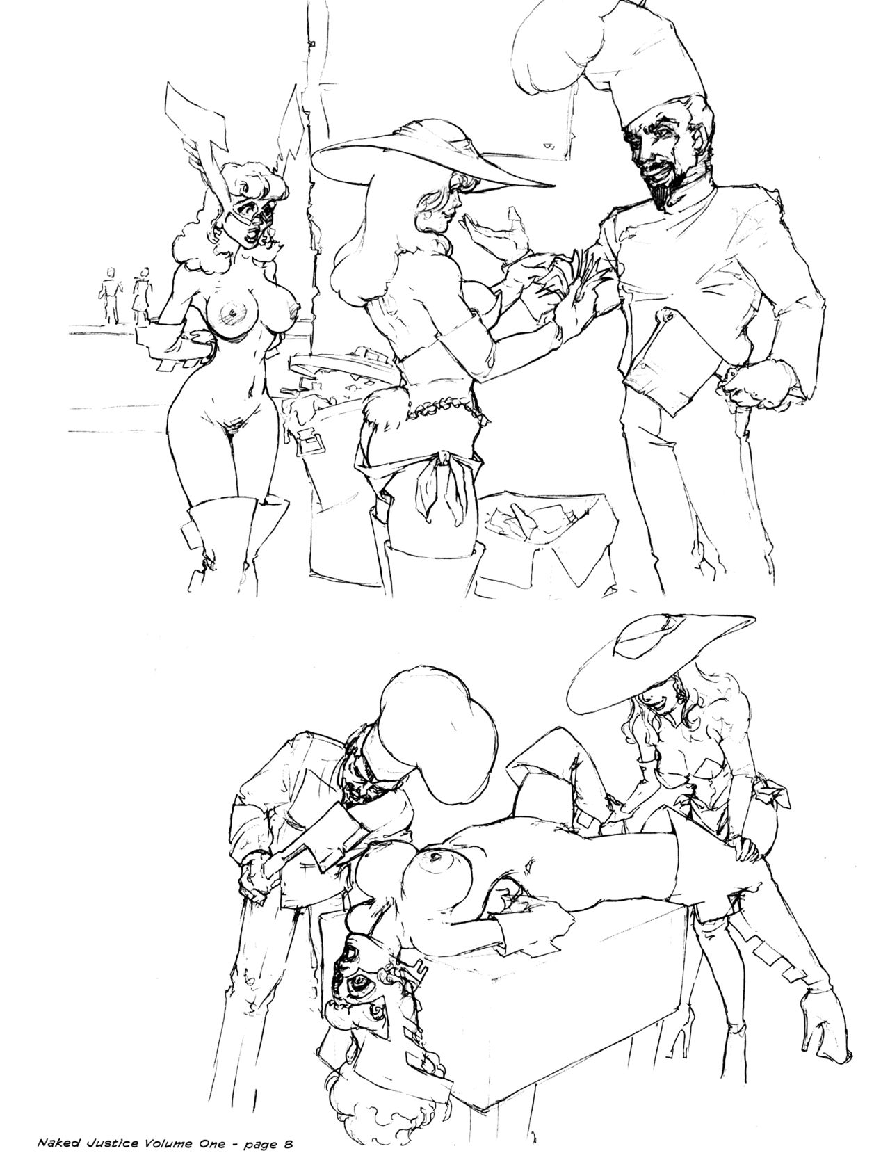 Naked Justice, The Forbidden Art of Wolf - Vol 1 page 10 full