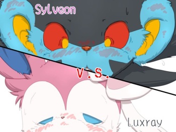 Sylveon vs Luxray cover