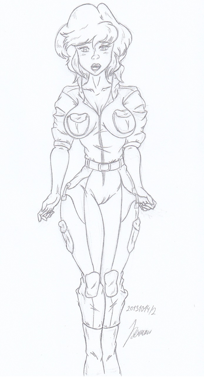 April O´Neil _ My miny _ Sketch work_1 page 1 full