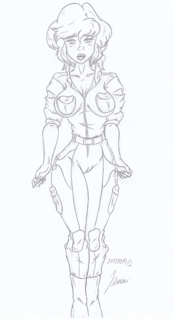 April O´Neil _ My miny _ Sketch work_1 cover