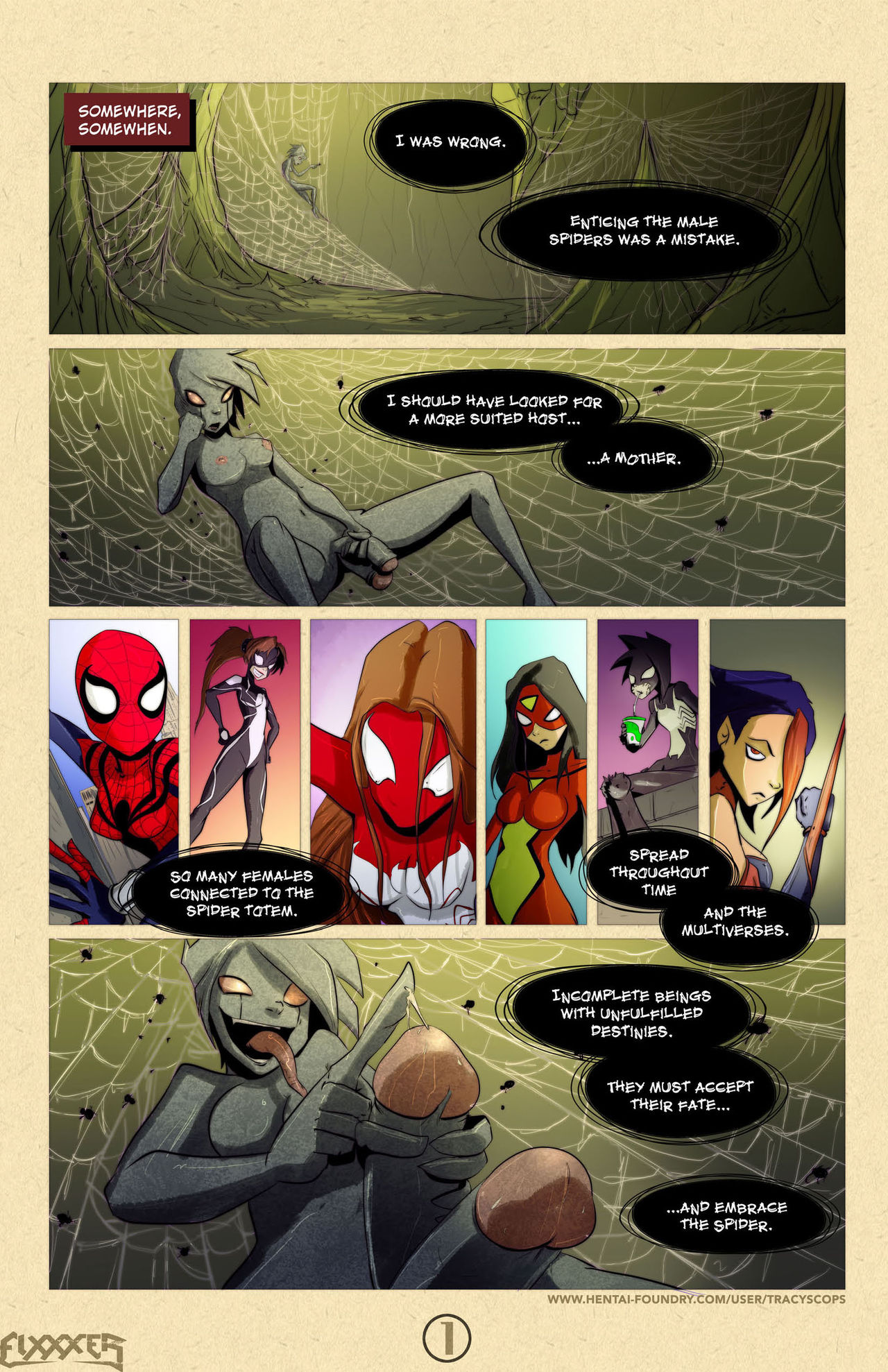 The Violation of the Spider Women page 3 full