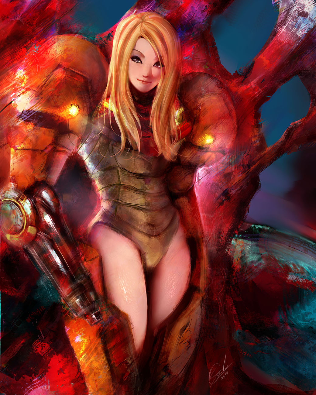 Samus x Little Mac page 6 full