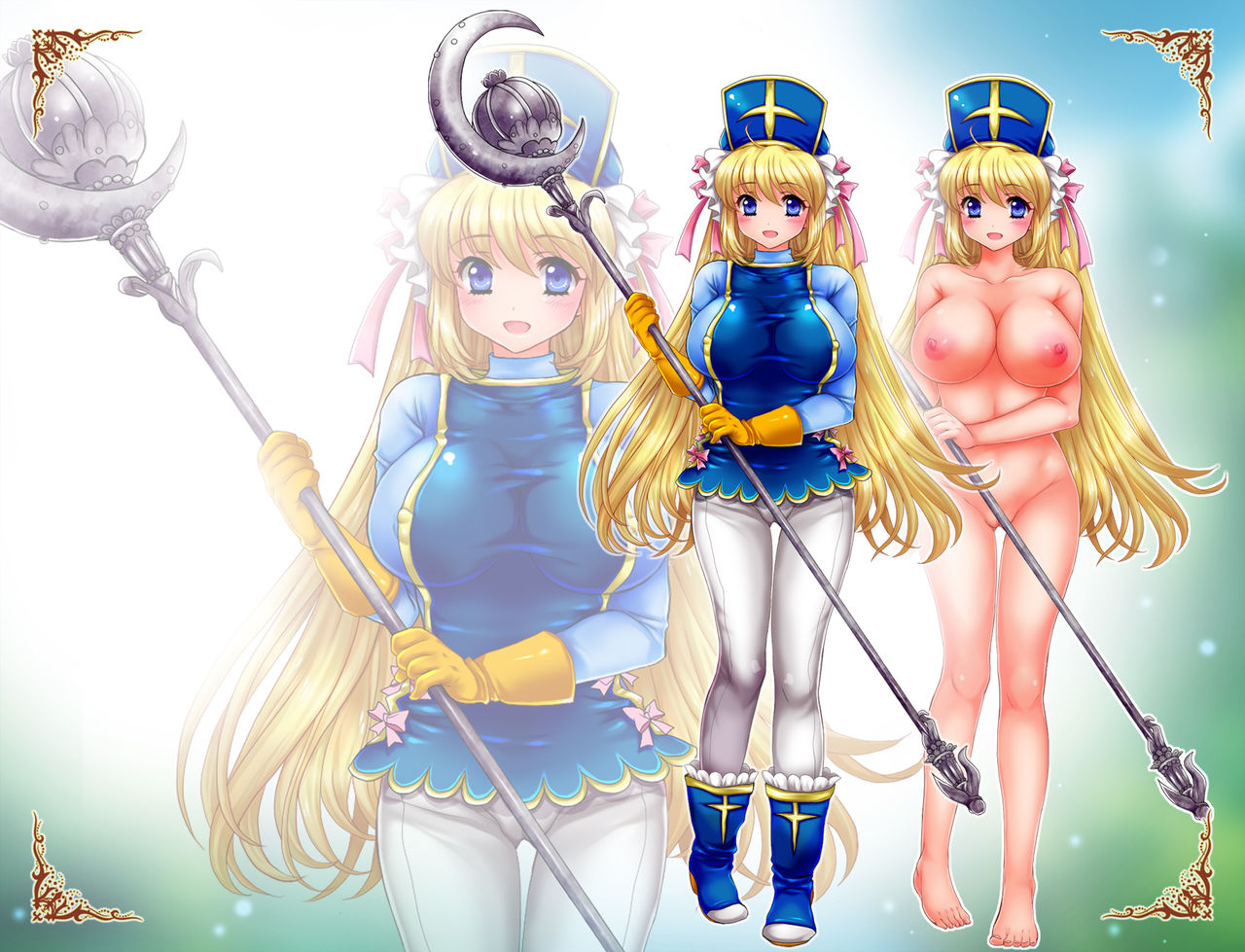 Onna Souryo-chan ga Ahe Ochi Mazoku Tenshoku Shichau CG Shuu page 3 full