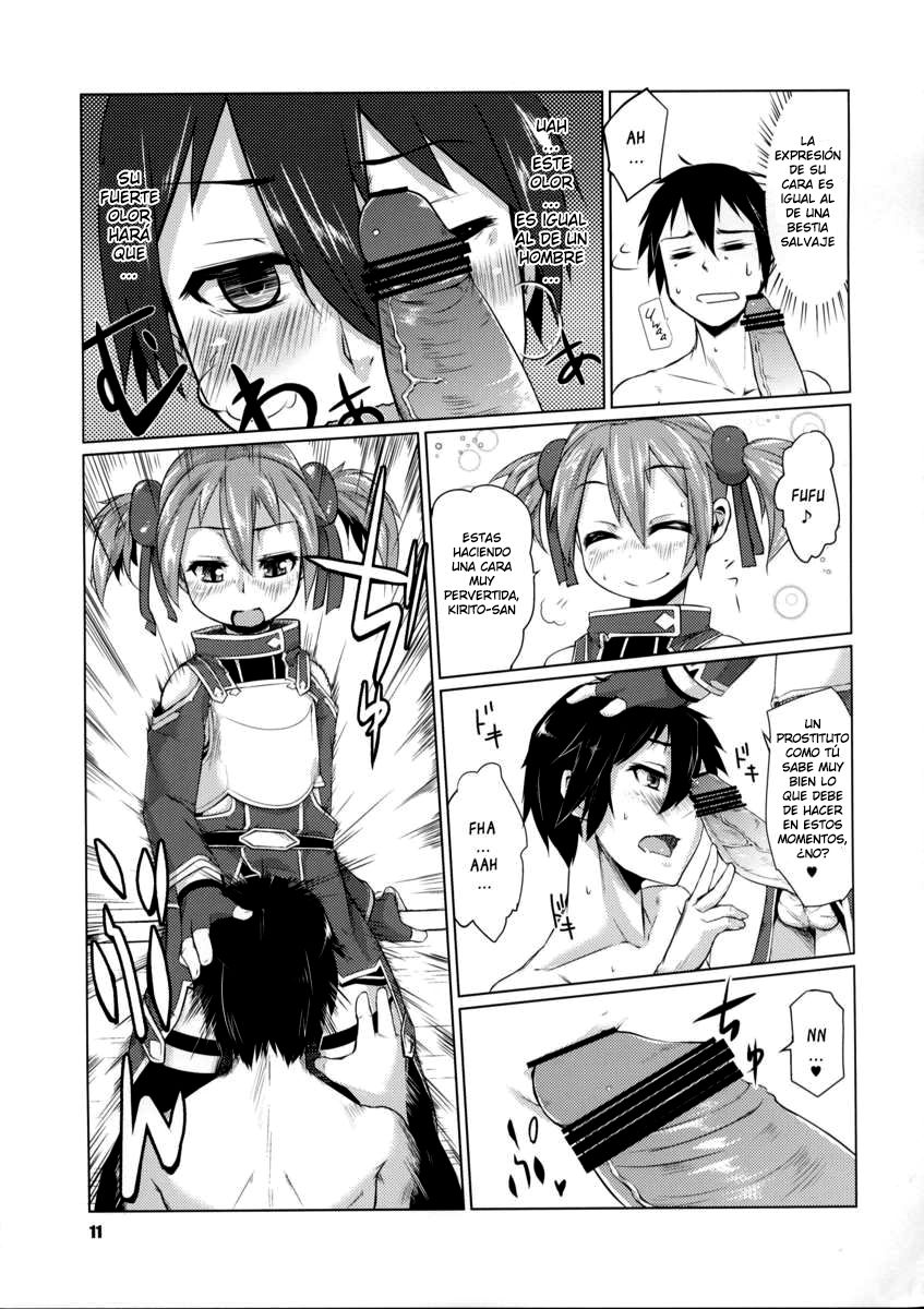 Silica-chan ni Oshiri Ijirareru Hon | Silica-chan jugando con tu culo page 10 full