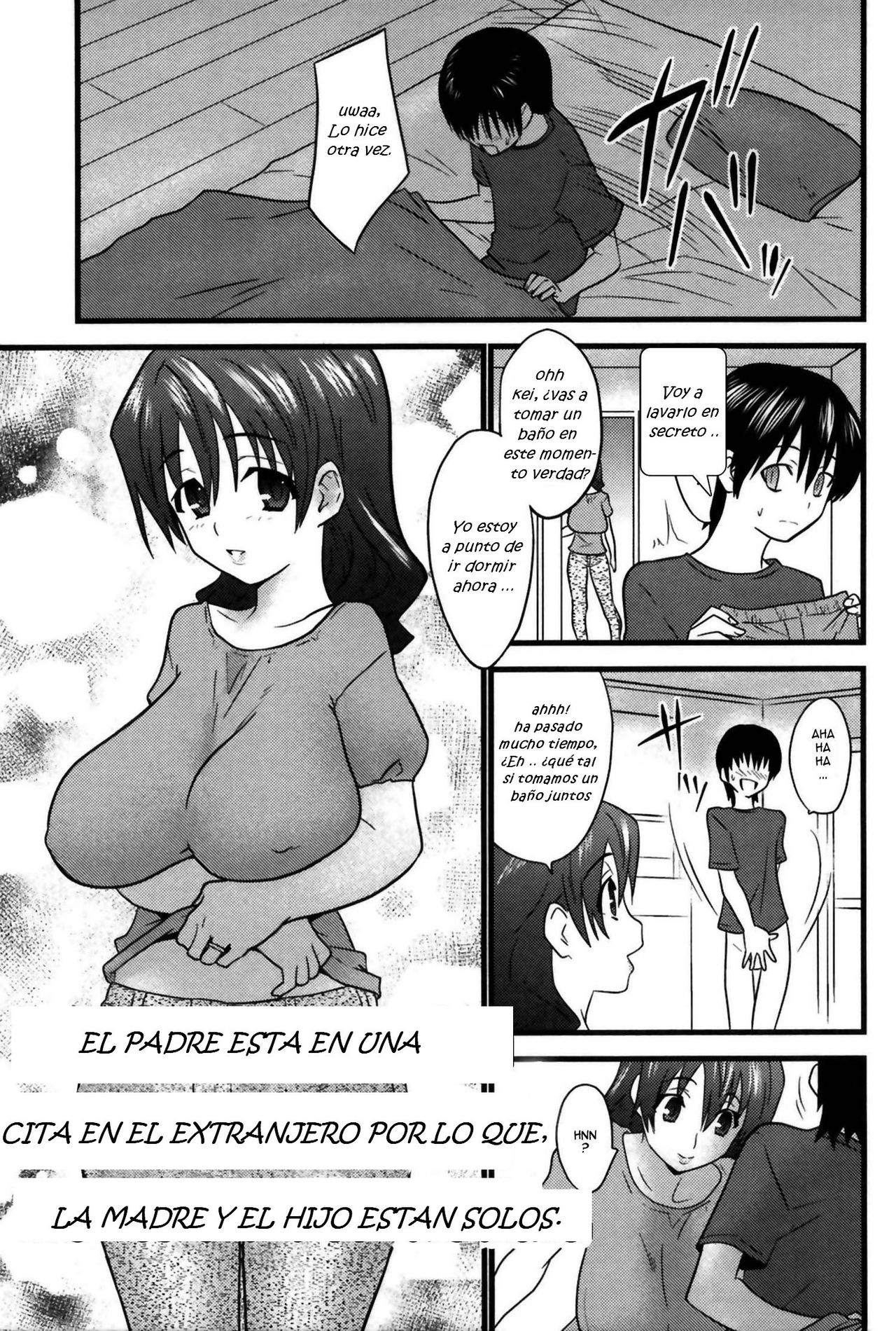 Chichioya wa Kaigai Funin de Boshi Futari | El padre está en una cita en el extranjero por lo que, la madre y el hijo están solos. page 1 full