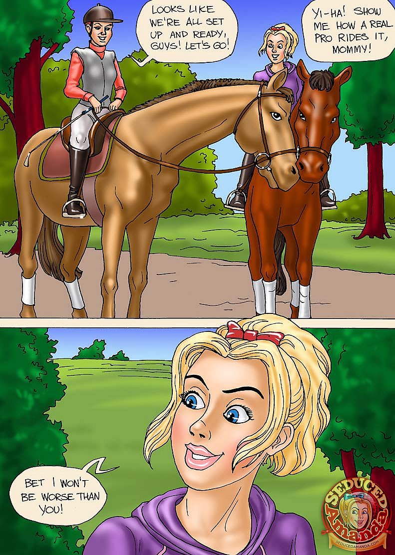 Seduced Amanda - Riding a Stallion page 4 full