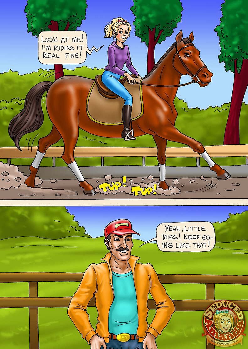 Seduced Amanda - Riding a Stallion page 5 full