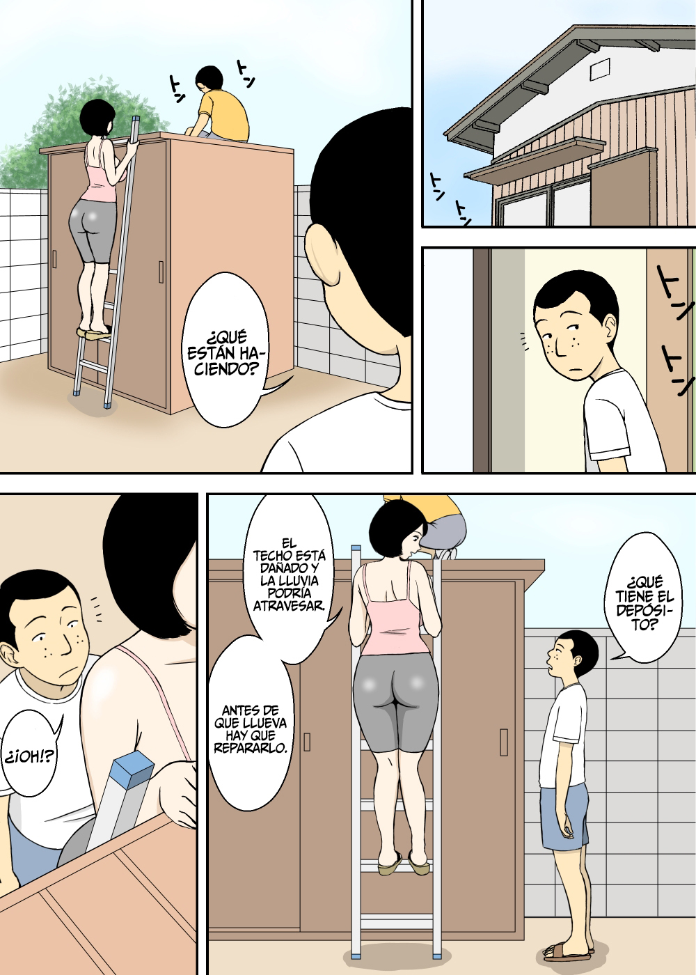 Zokuzoku Ojii-chan to Gifu to Giri no Musuko to, Kyonyuu Yome. | Continuacion 2 - El Abuelo, el Suegro, el Hijastro y la Novia Tetuda  =P666F= page 6 full