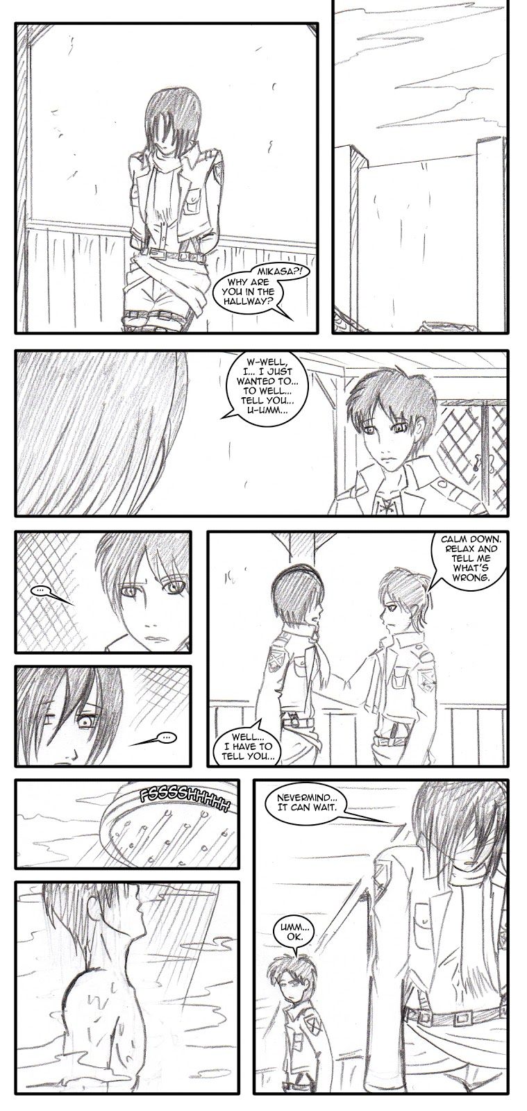Shingeki No Kyojin Mikasa &amp; Eren page 1 full