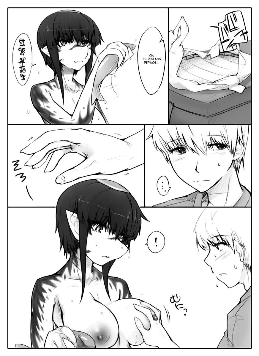 Danna no Fuzai de Karada o Moteamashiteru Hitozuma Kappa wa Kyuuri Wataseba Kantan ni Yareru | La esposa Kappa cambia su cuerpo por pepinos mientras su esposo no esta page 10 full