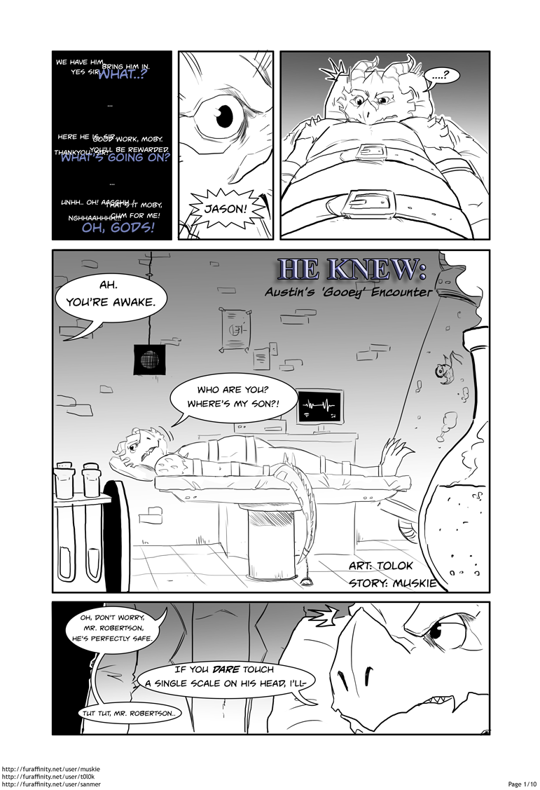 He Knew: Austin's Gooey Encounter page 1 full