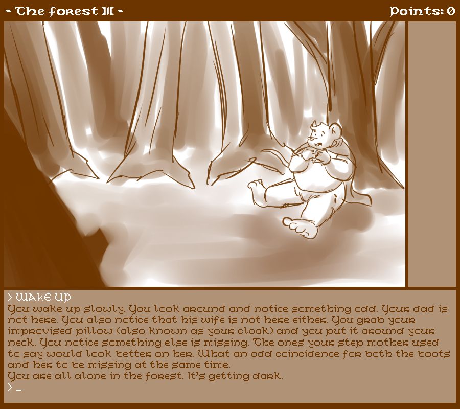 Caesarcub - Interactive Fiction - The Forest III page 2 full