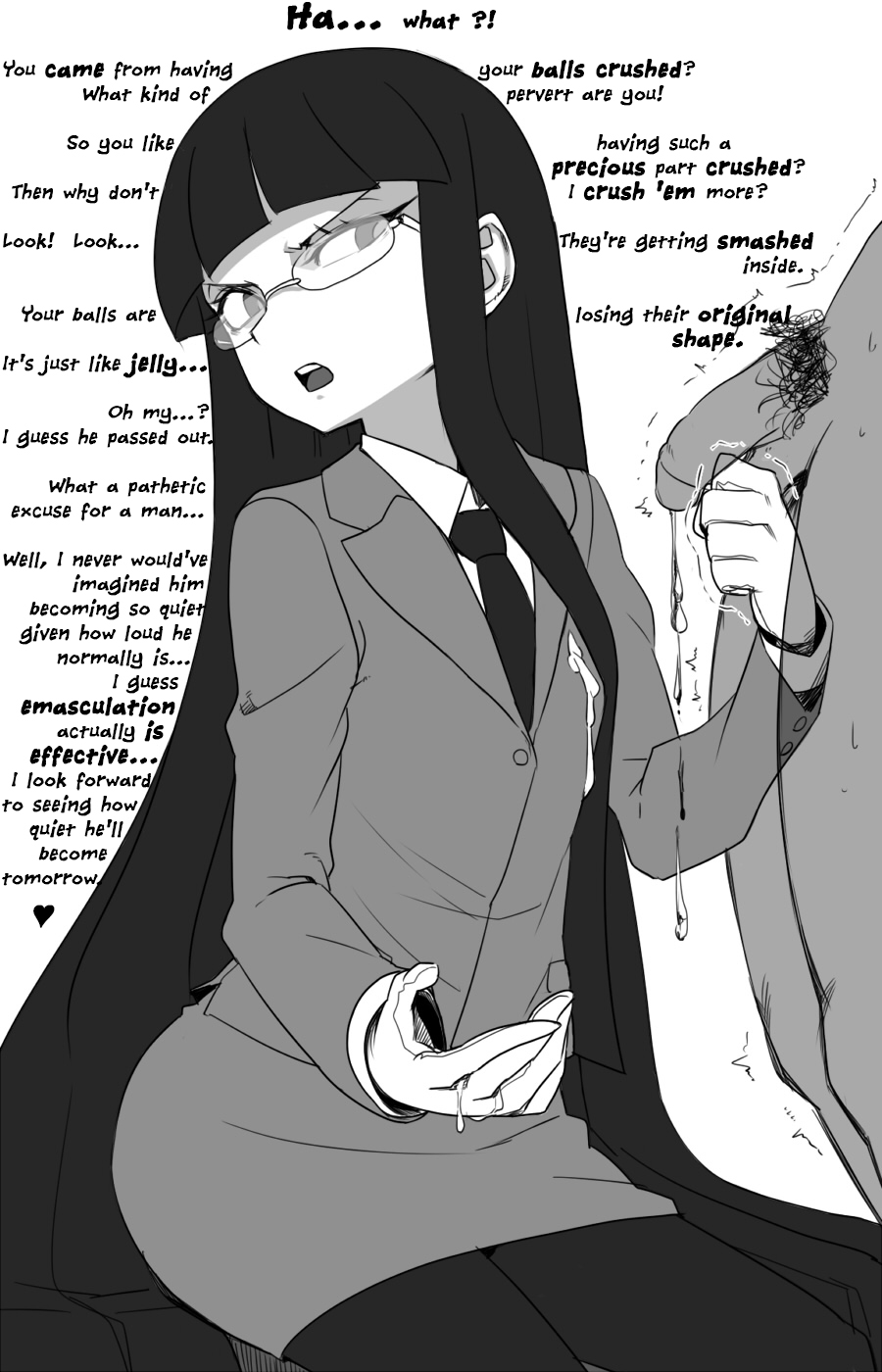 I wonder if i'll crush testicles / 睾丸潰してやろうかしら page 3 full