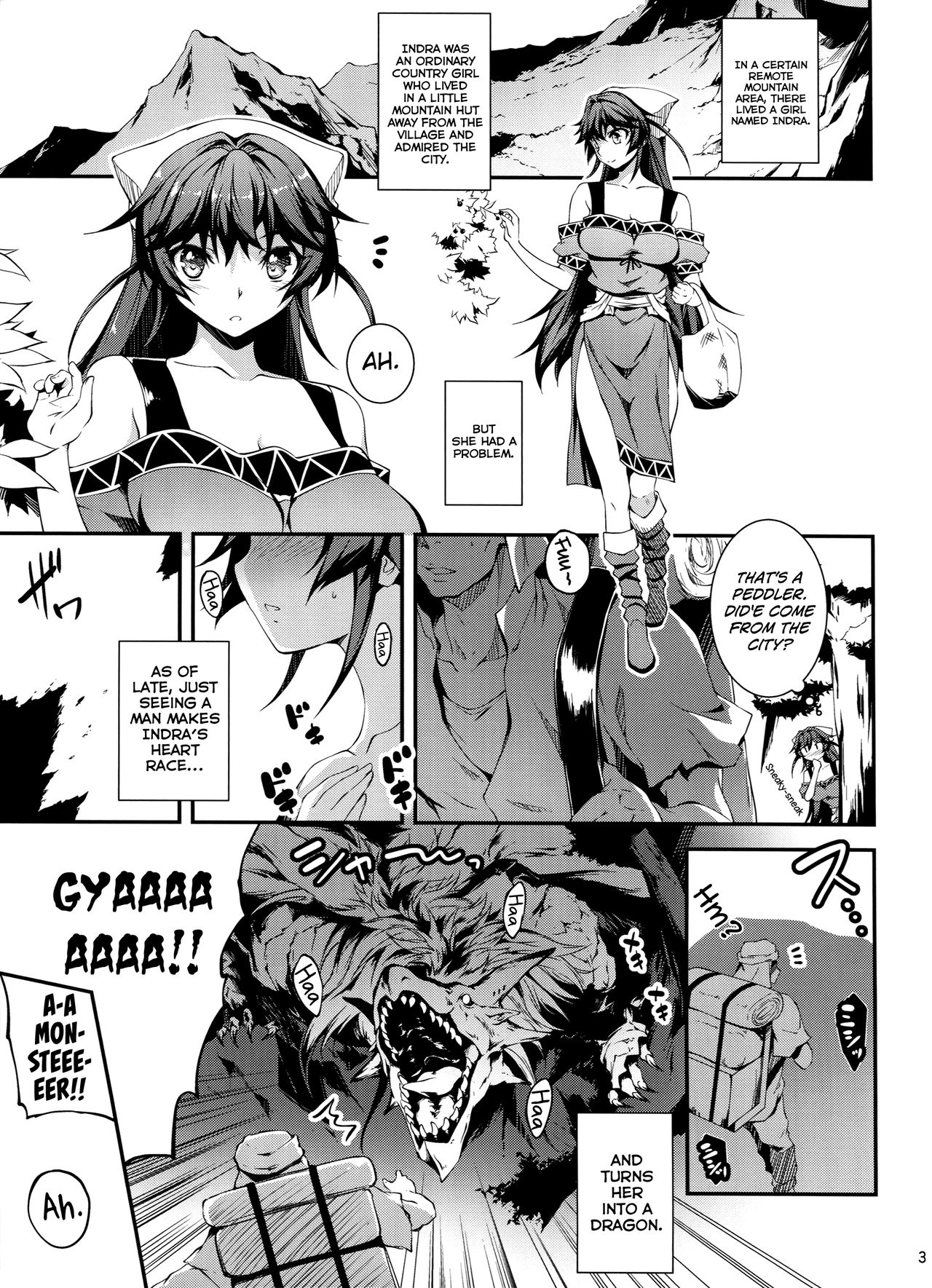 Kuro no Ryman to Ryuu Musume Indra | The Salaryman in Black and Indra, the Dragon Girl page 4 full