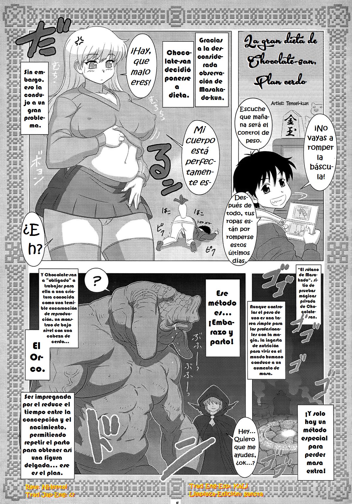 Chocolat-san's Great DIET Pig Plan  =Keta-I no Fansub= page 1 full