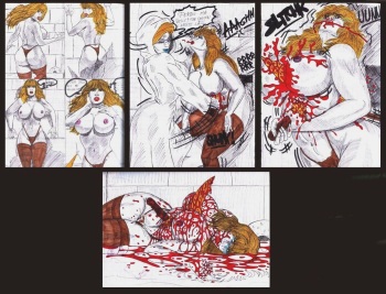Fetish slasher and hitman art cover
