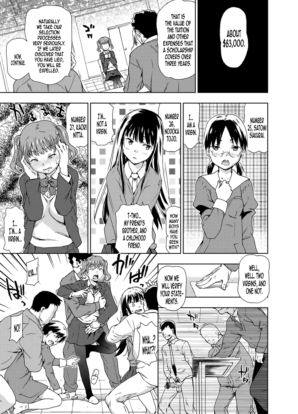 JC Shuudan Rape Mensetsu! Shiritsu Ryoujoku Joshikou | Middle School Group Rape Interview! Private Rape School page 3 full