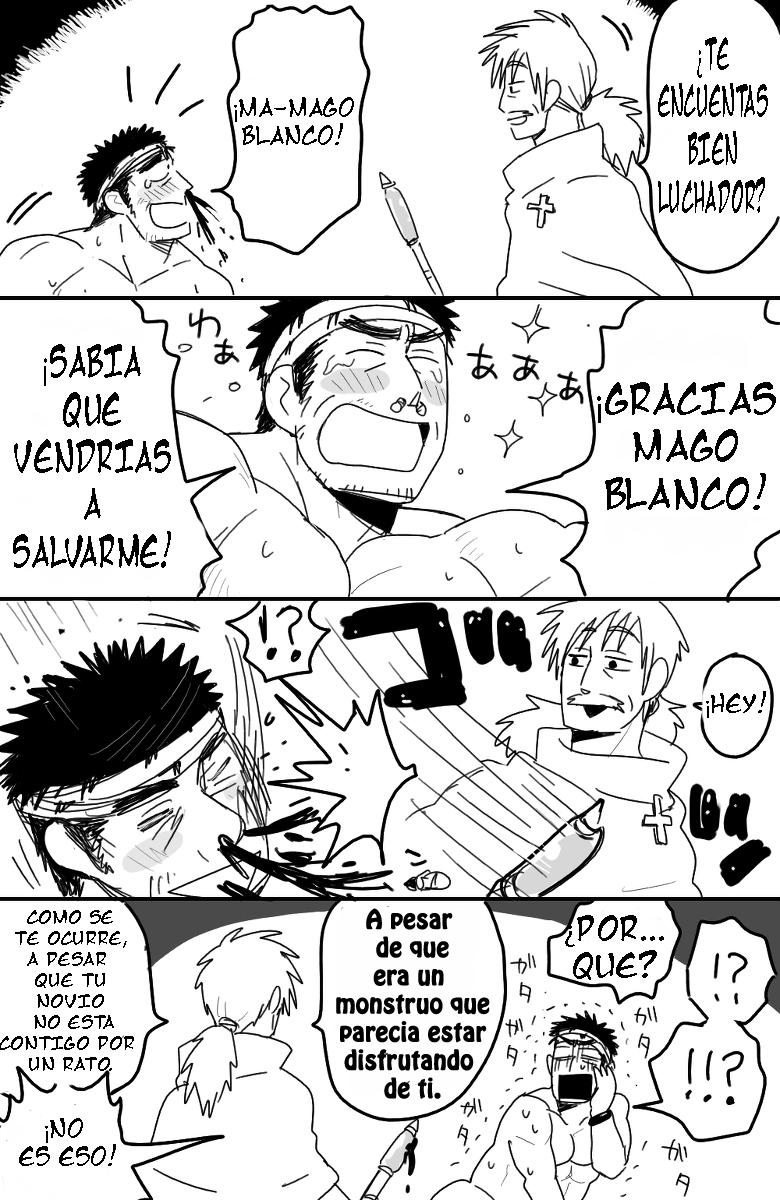 Doujinshi Final fantasy Parody - Luchador x Mago blanco - Spanish page 8 full