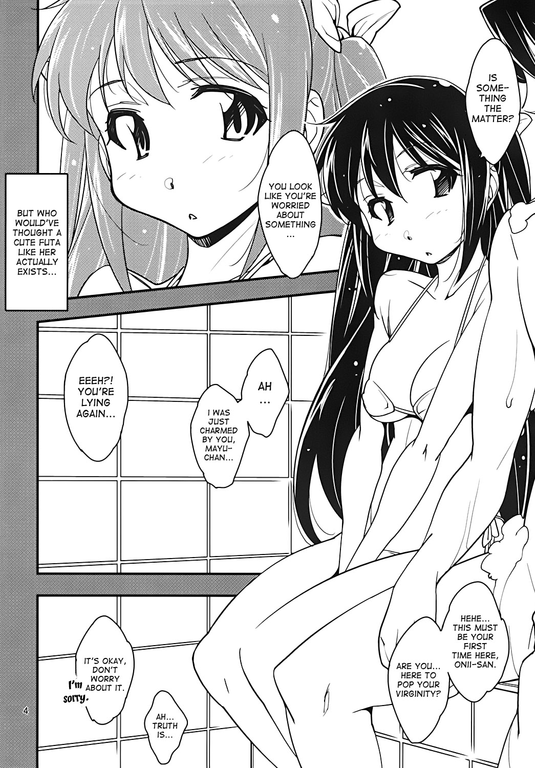 Futanari Fuuzoku de Fudeoroshi Shitemita page 3 full