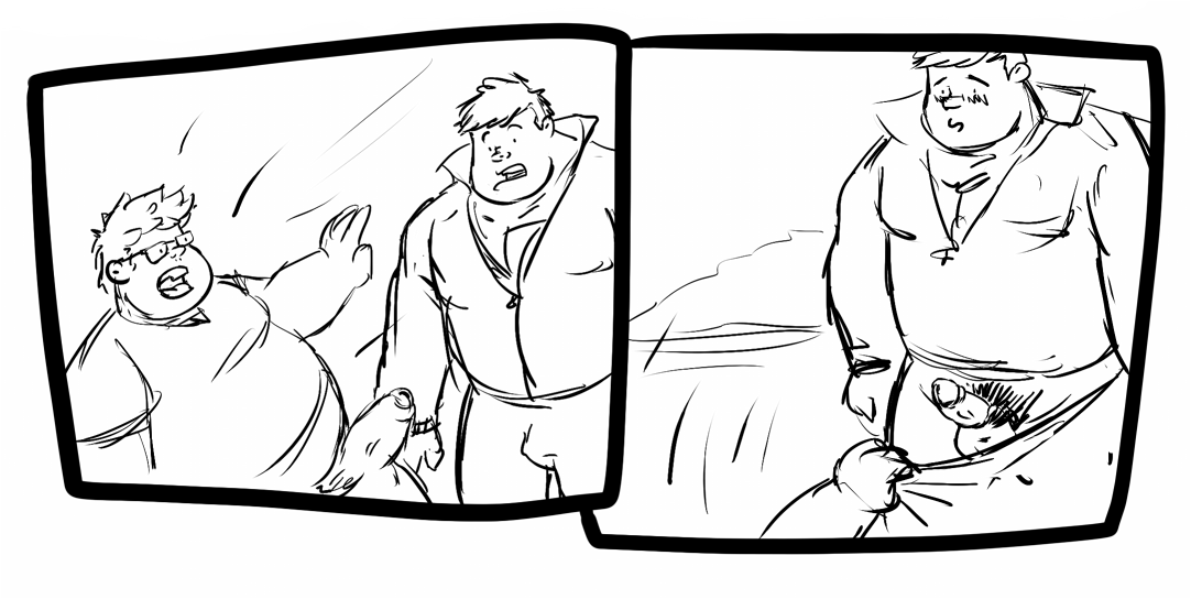 Caesarcub - 巨根デブの日 - Surprise page 4 full