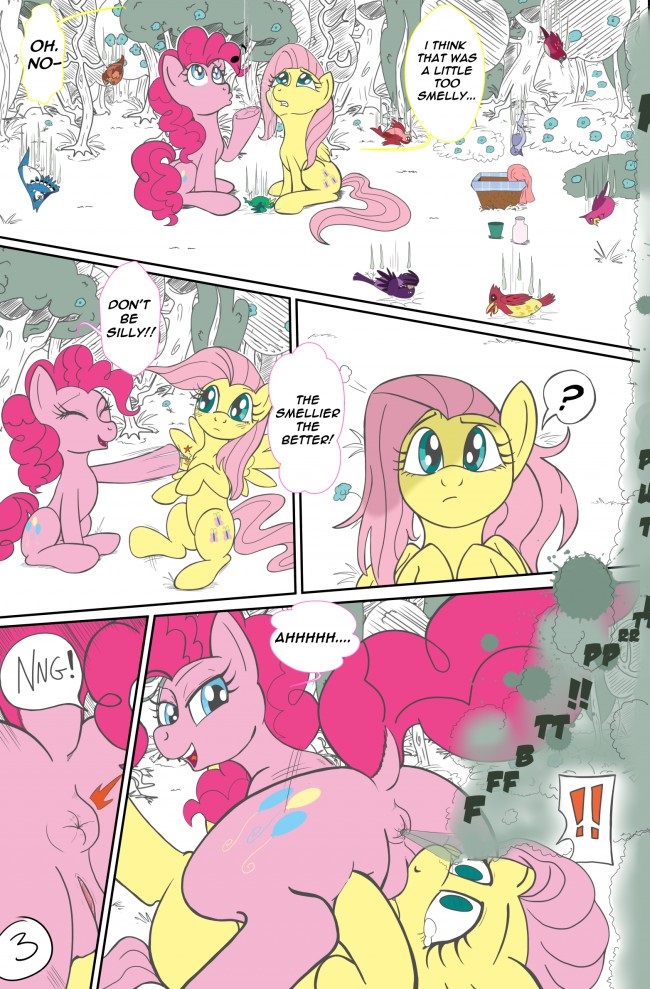Pie and Shy's Farting Contest page 3 full