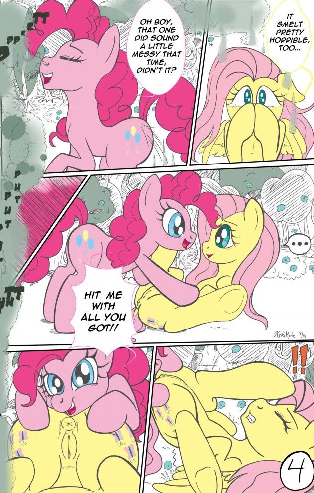 Pie and Shy's Farting Contest page 4 full