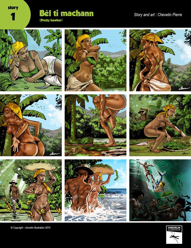 Mermaid Story by Chevelin Illustration page 1 full