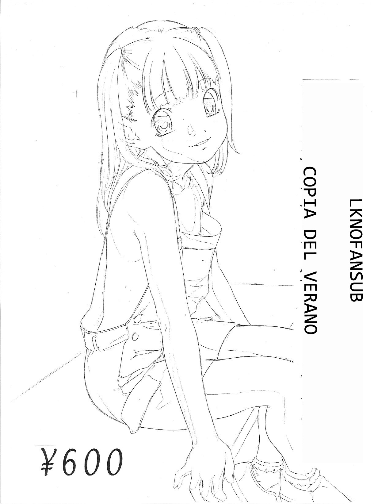 Original Rough Genga Copy Shuu page 1 full