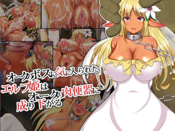 Orc no Boss ni Kiniirareta Elf Hime wa Nikubenki ni Narisagaru cover