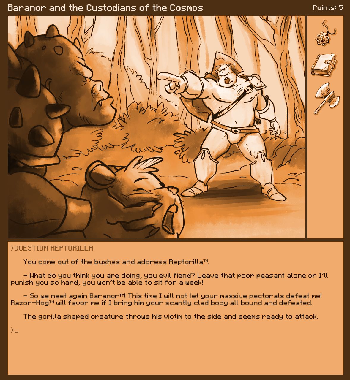 Caesarcub - Interactive Fiction - Baranor and the Custodians of the Cosmos page 4 full